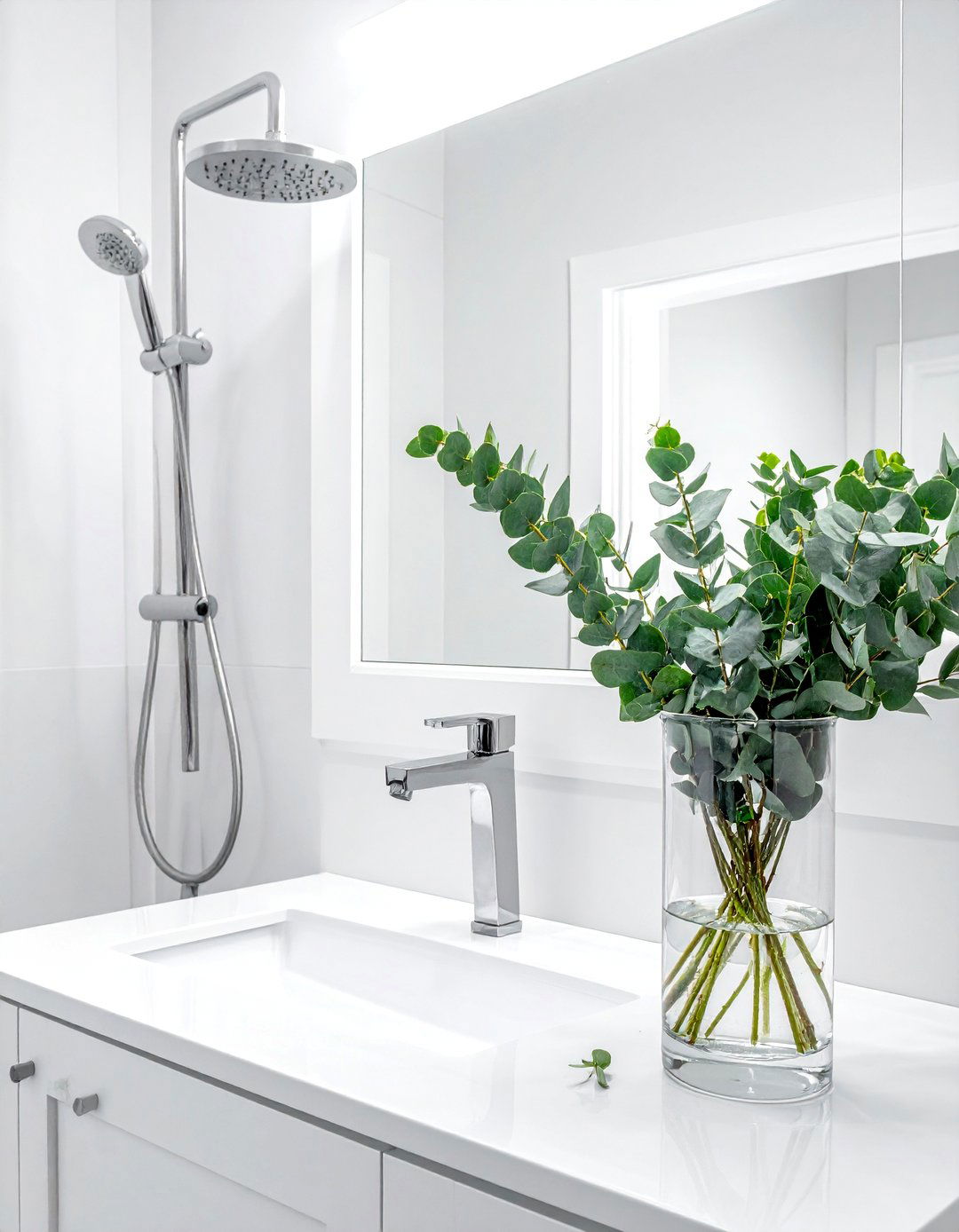 Eucalyptus Stem Bundles - 20 fall bathroom decor ideas