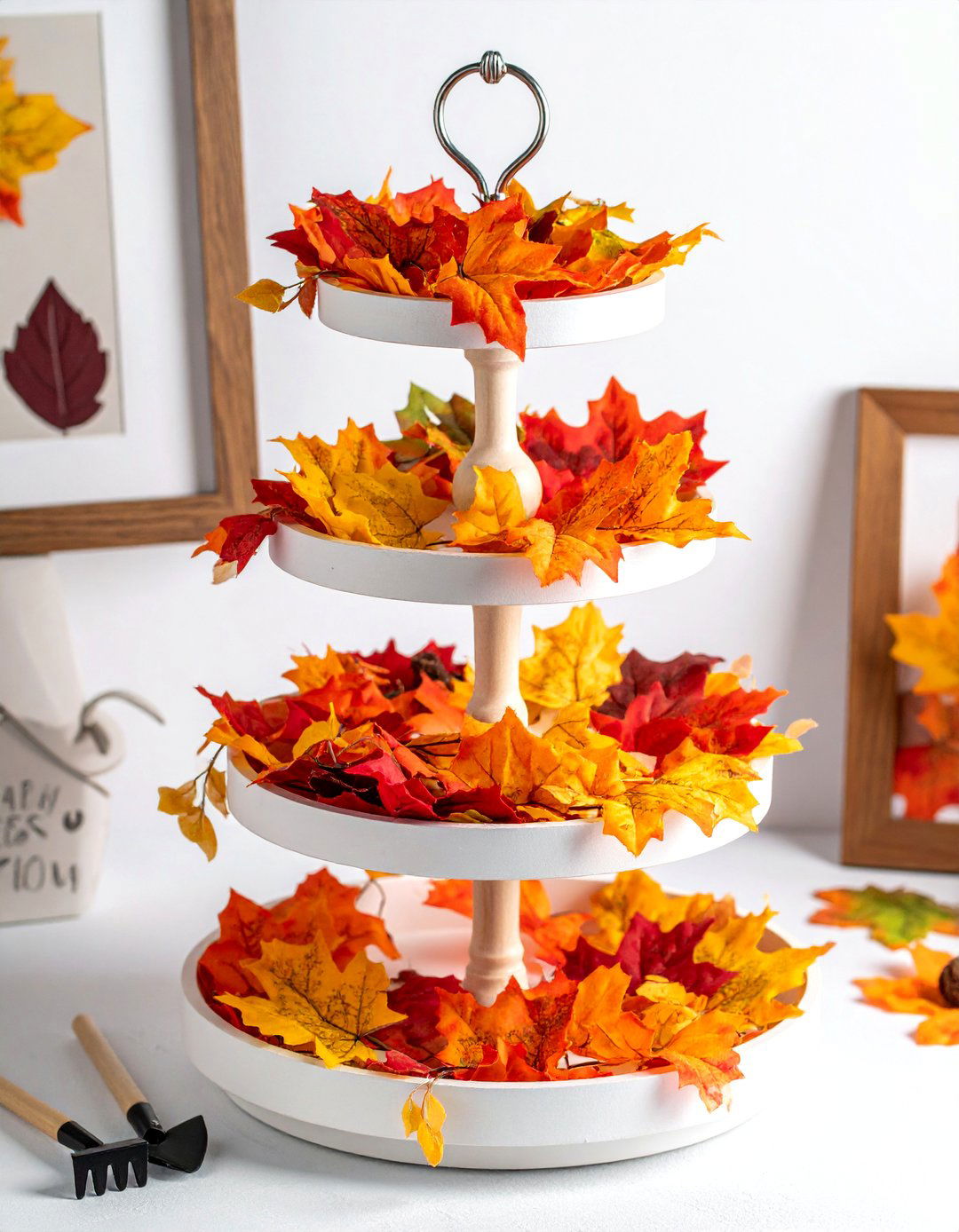 Fall Foliage Tiered Tray Theme - 20 fall tiered tray decor ideas