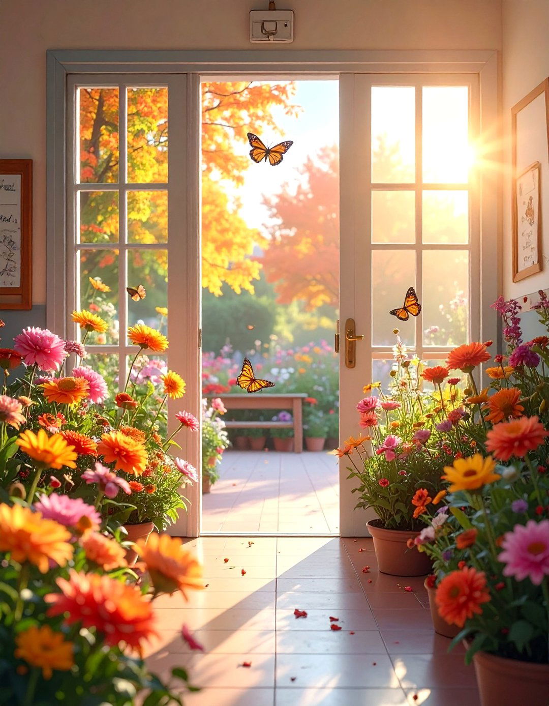 Gratitude Garden - 20 fall door decor classroom ideas