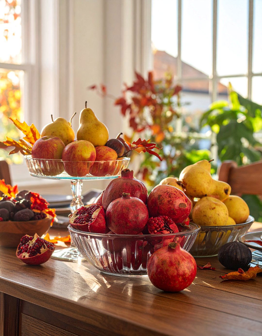 Harvest Fruit Table Display - 20 fall table decor ideas