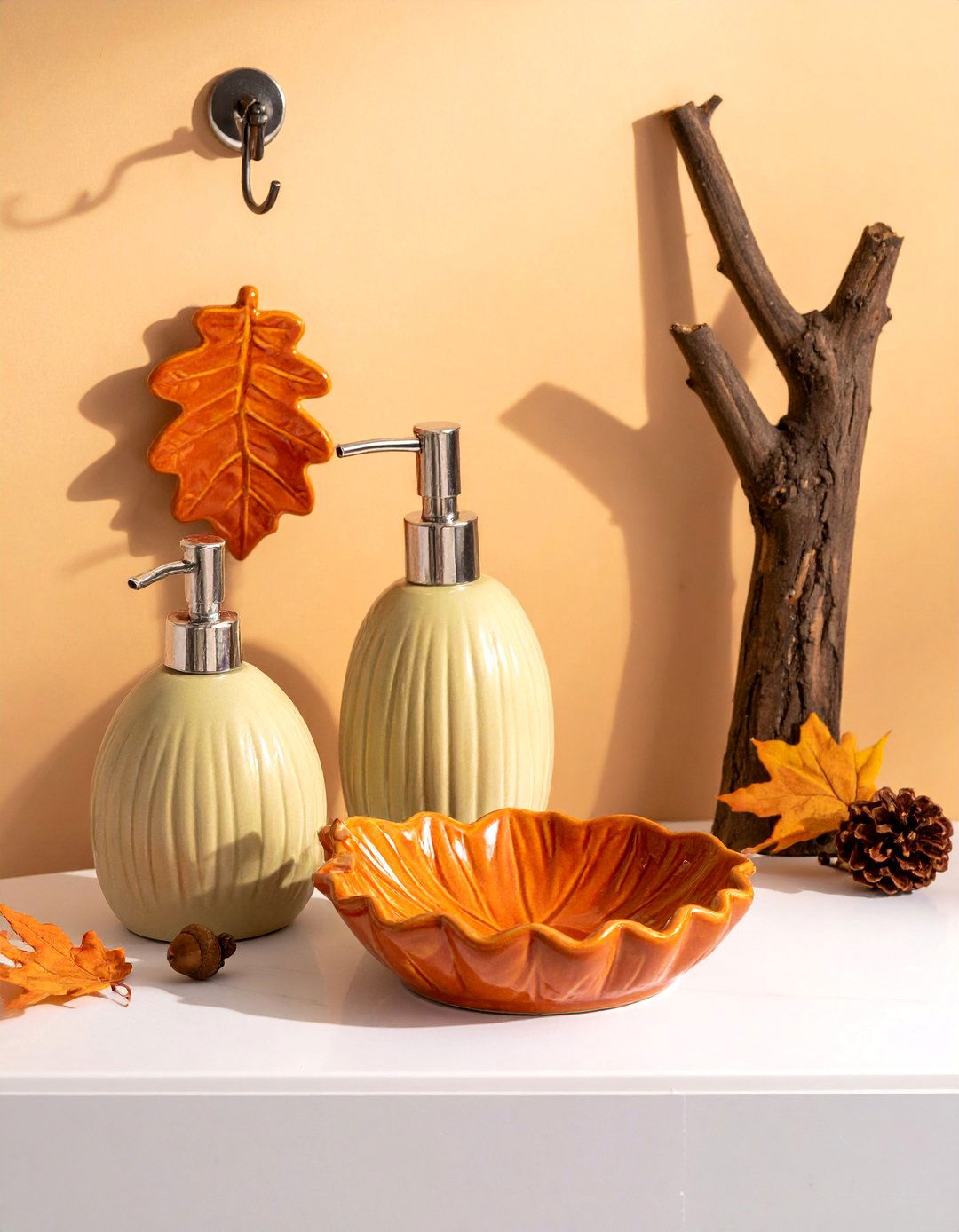 Harvest Themed Accessories - 20 fall bathroom decor ideas