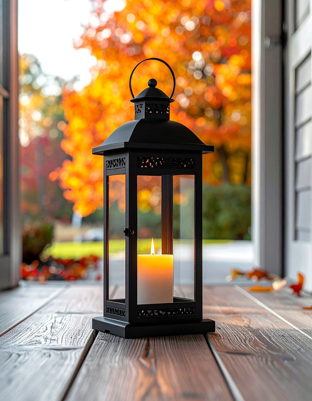 Lantern Accents - 20 minimalist fall decor ideas
