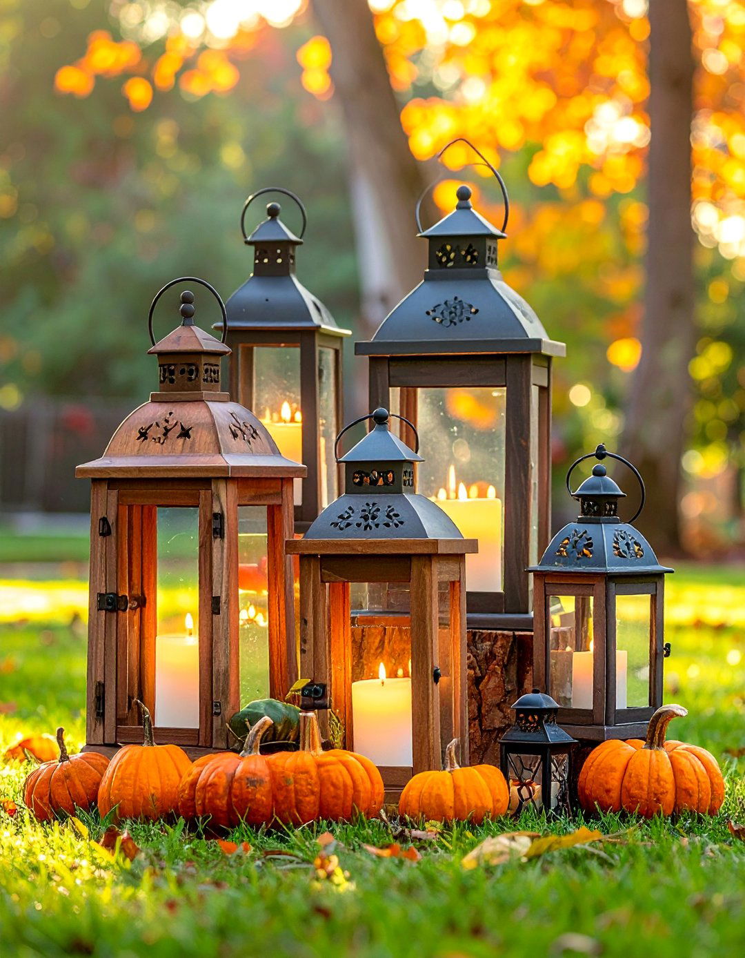 Lantern Lighting Accents - 20 fall decor ideas