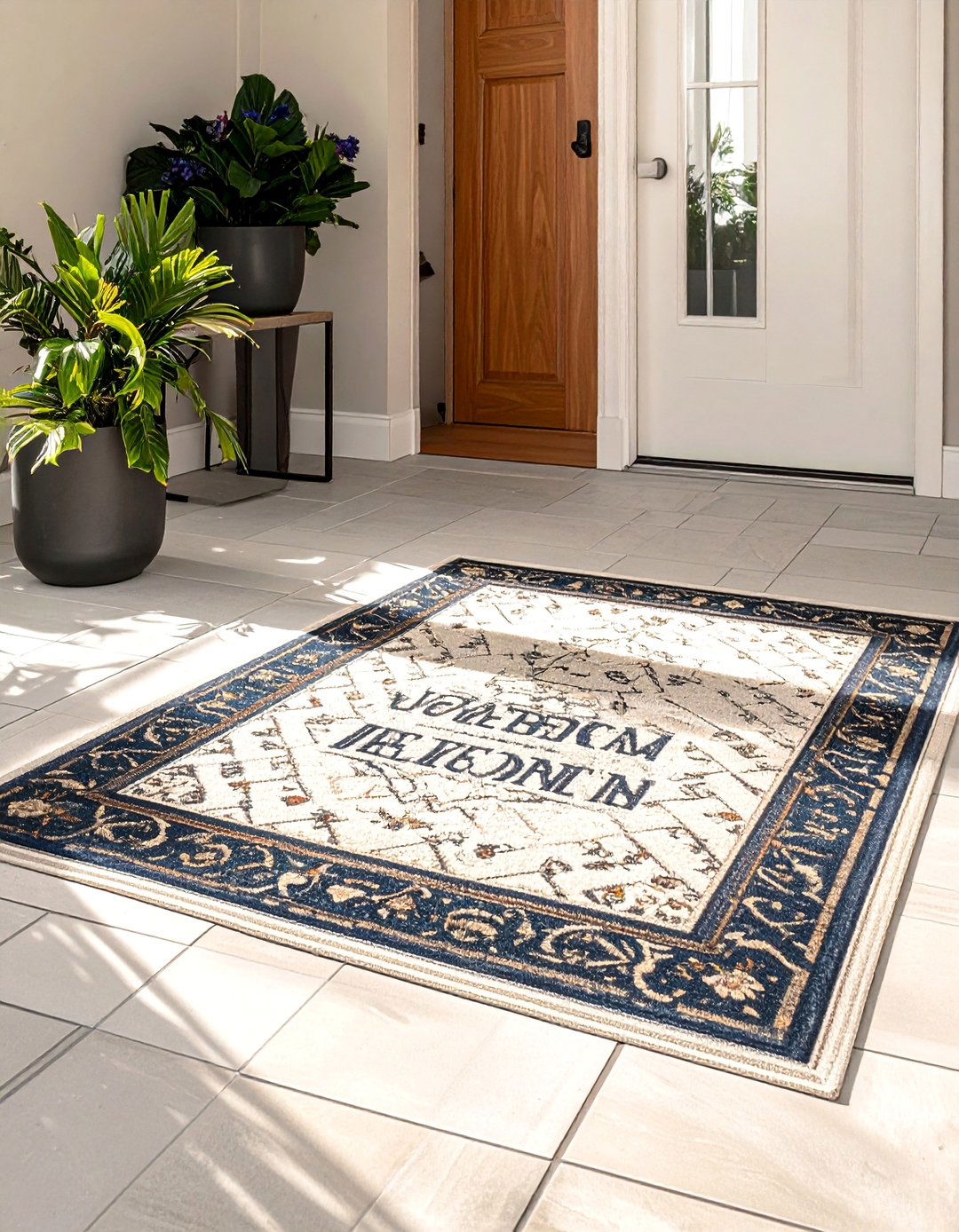 Layered Entry Mats - 20 fall decor ideas