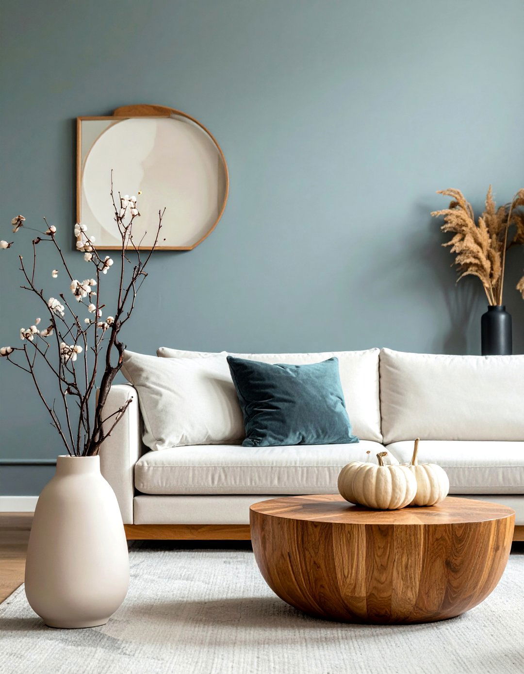 Minimalist Modern Living Room for Autumn - 20 living room fall decor ideas
