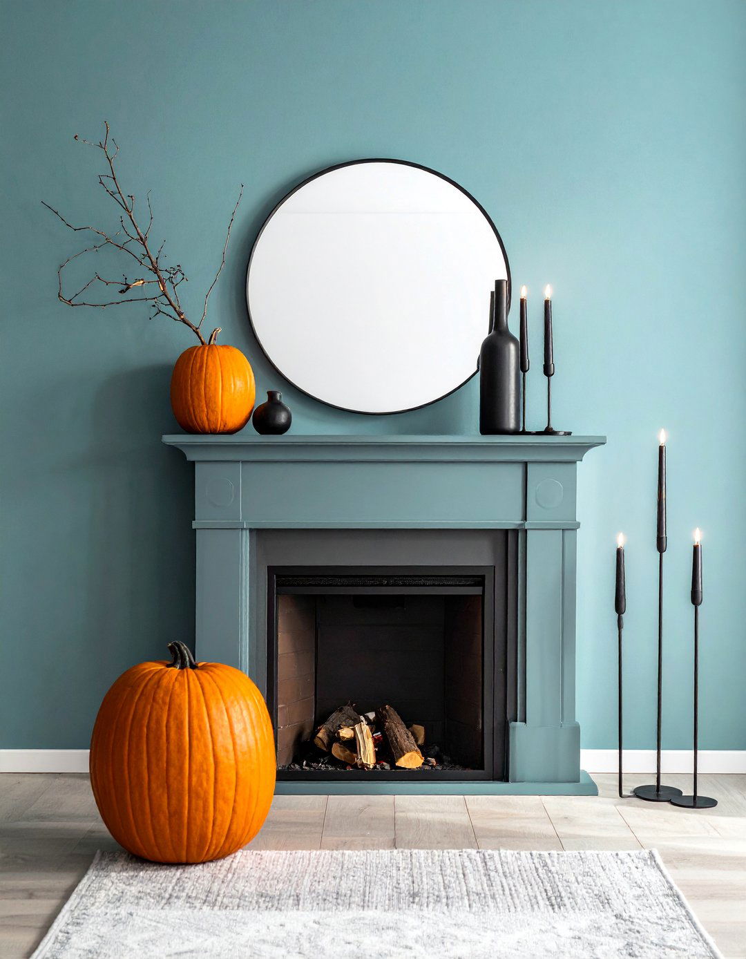 Minimalist Modern Style with Clean Lines - 20 fall fireplace decor ideas
