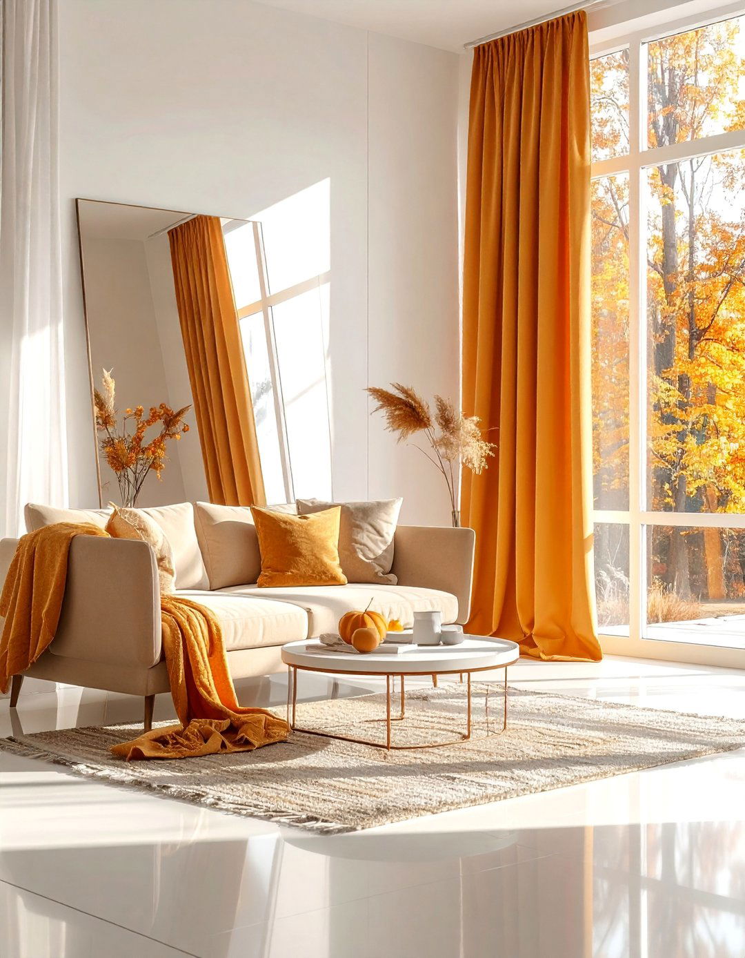 Natural Light Maximization - 20 minimalist fall decor ideas