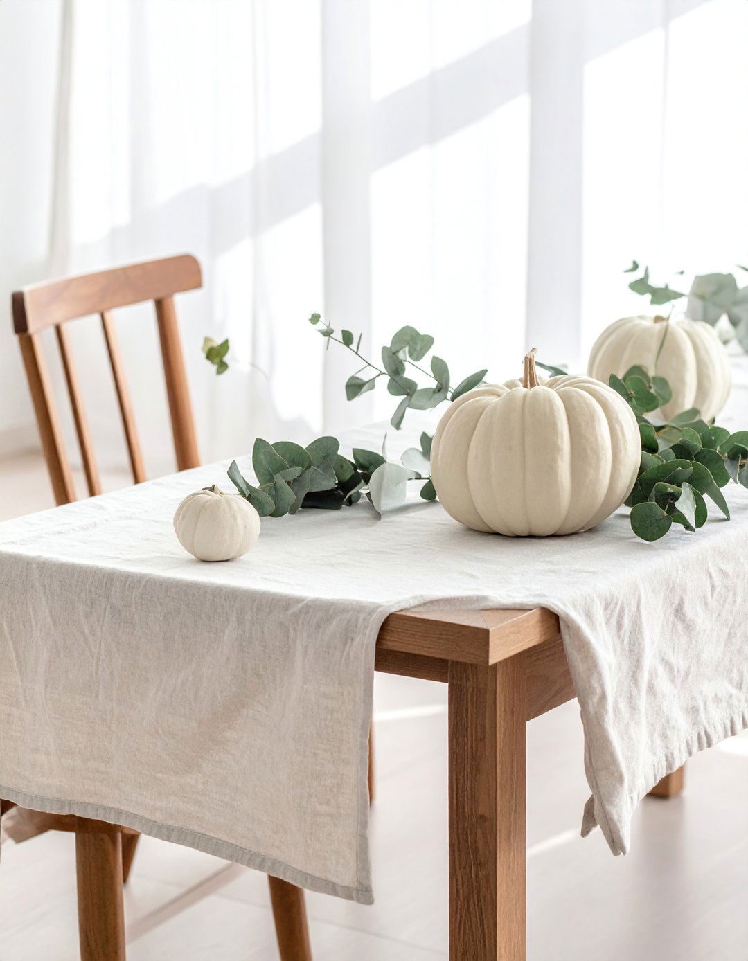 Neutral Minimalist Table Decor - 20 fall table decor ideas
