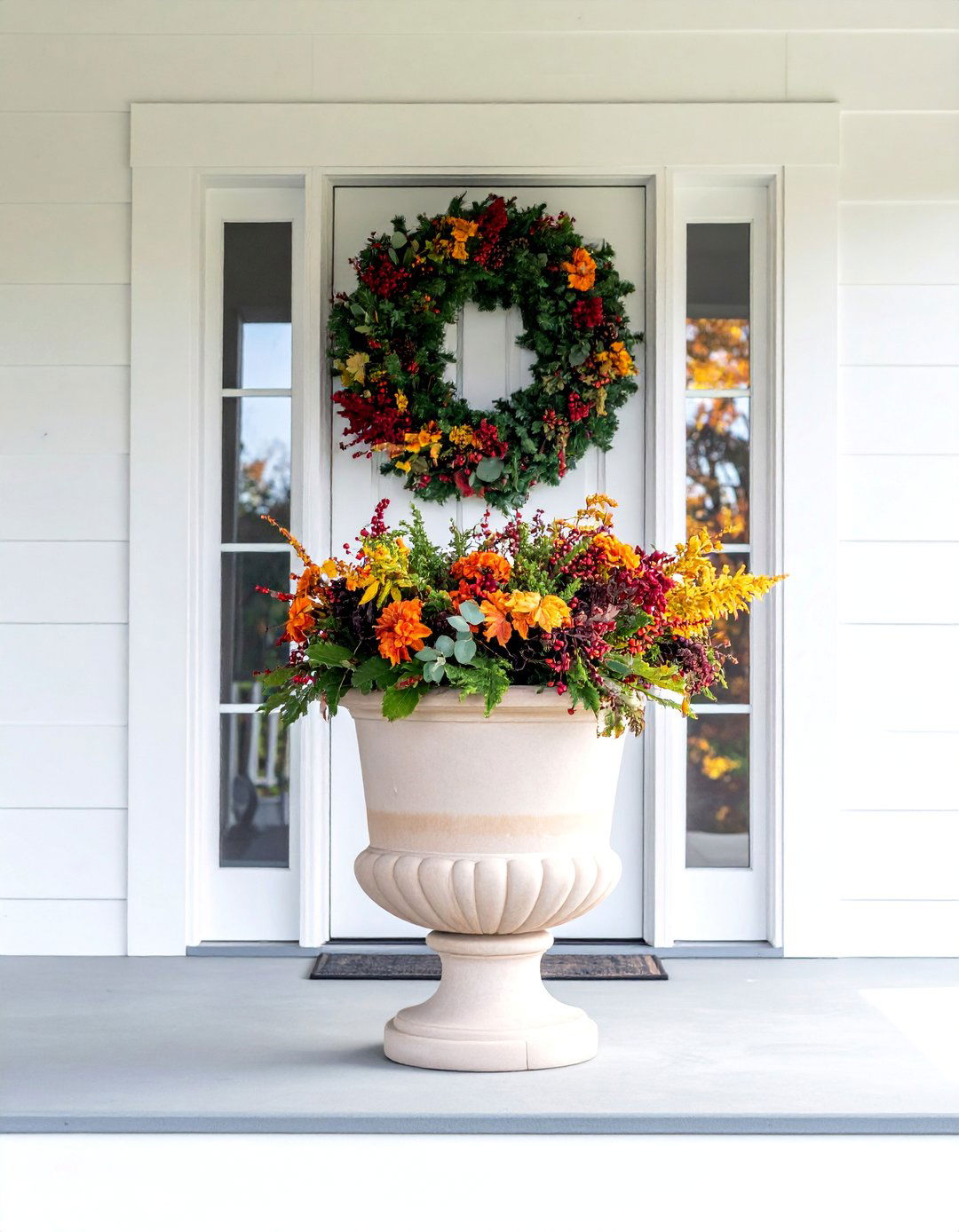 Oversized Single Elements - 20 modern fall porch decor ideas