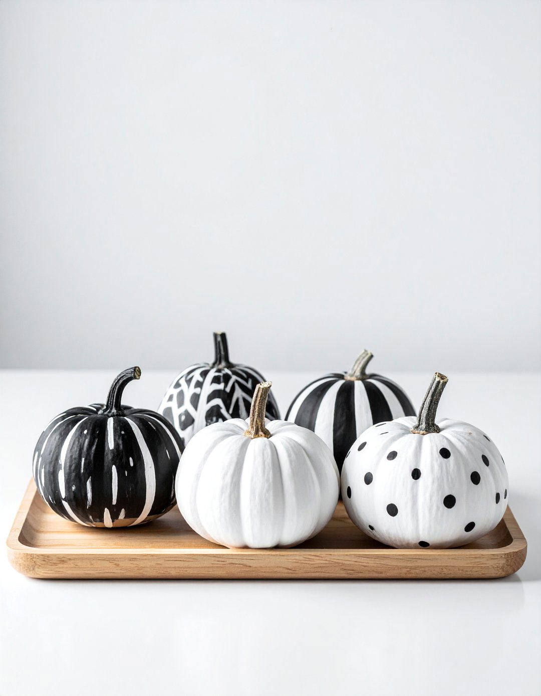Painted Pattern Pumpkins - 20 fall pumpkin decor ideas