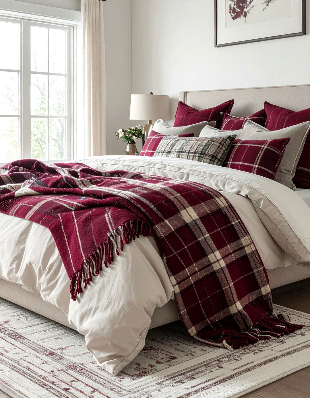 Plaid and Tartan Patterns - 20 fall bedroom decor ideas
