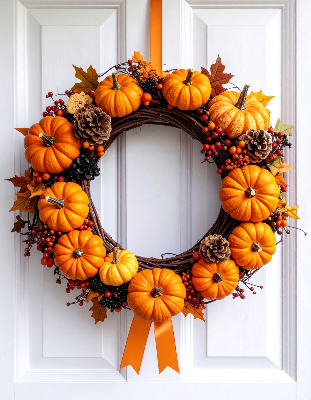 Pumpkin Wreath Alternatives - 20 fall pumpkin decor ideas