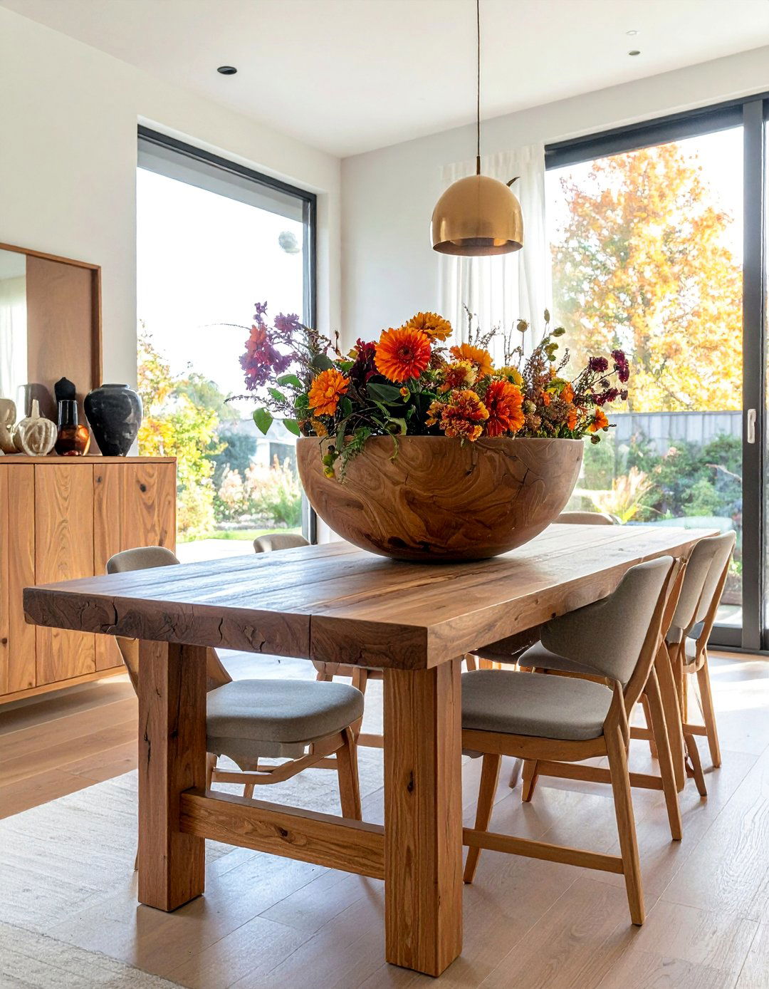 Single Statement Piece - 20 minimalist fall decor ideas
