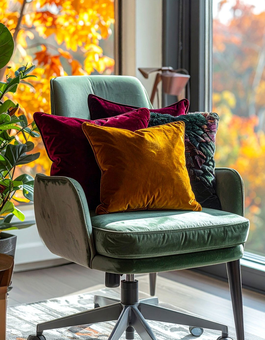 Throw Pillow Office - 20 fall office decor ideas