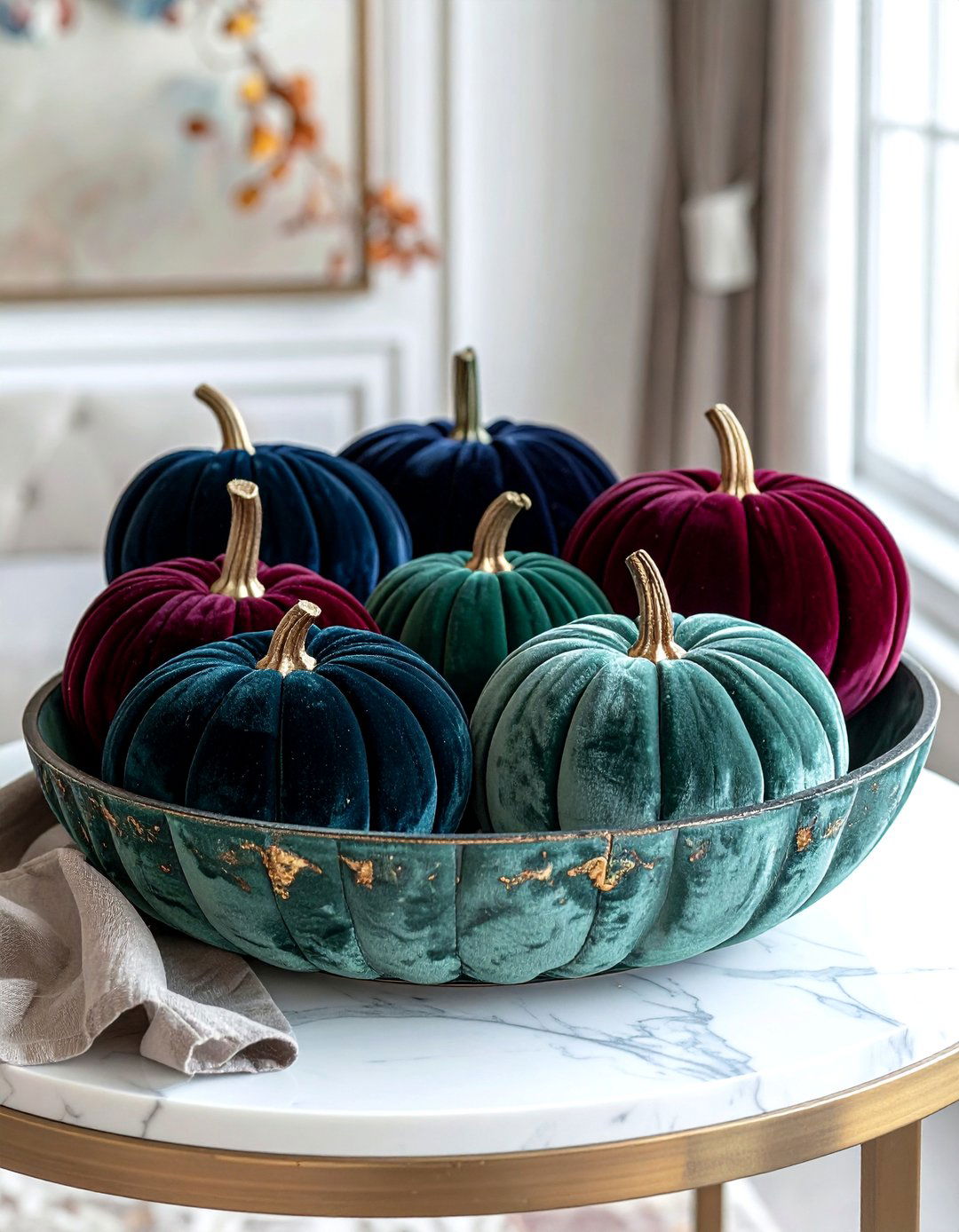 Velvet Pumpkin Collections - 20 fall pumpkin decor ideas