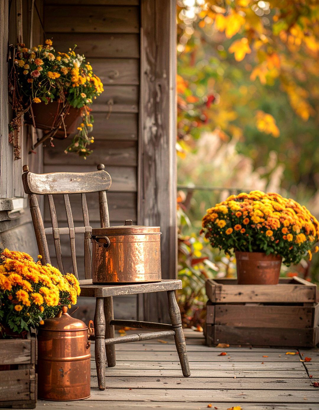 Vintage Antique Elements - 20 fall porch decor ideas