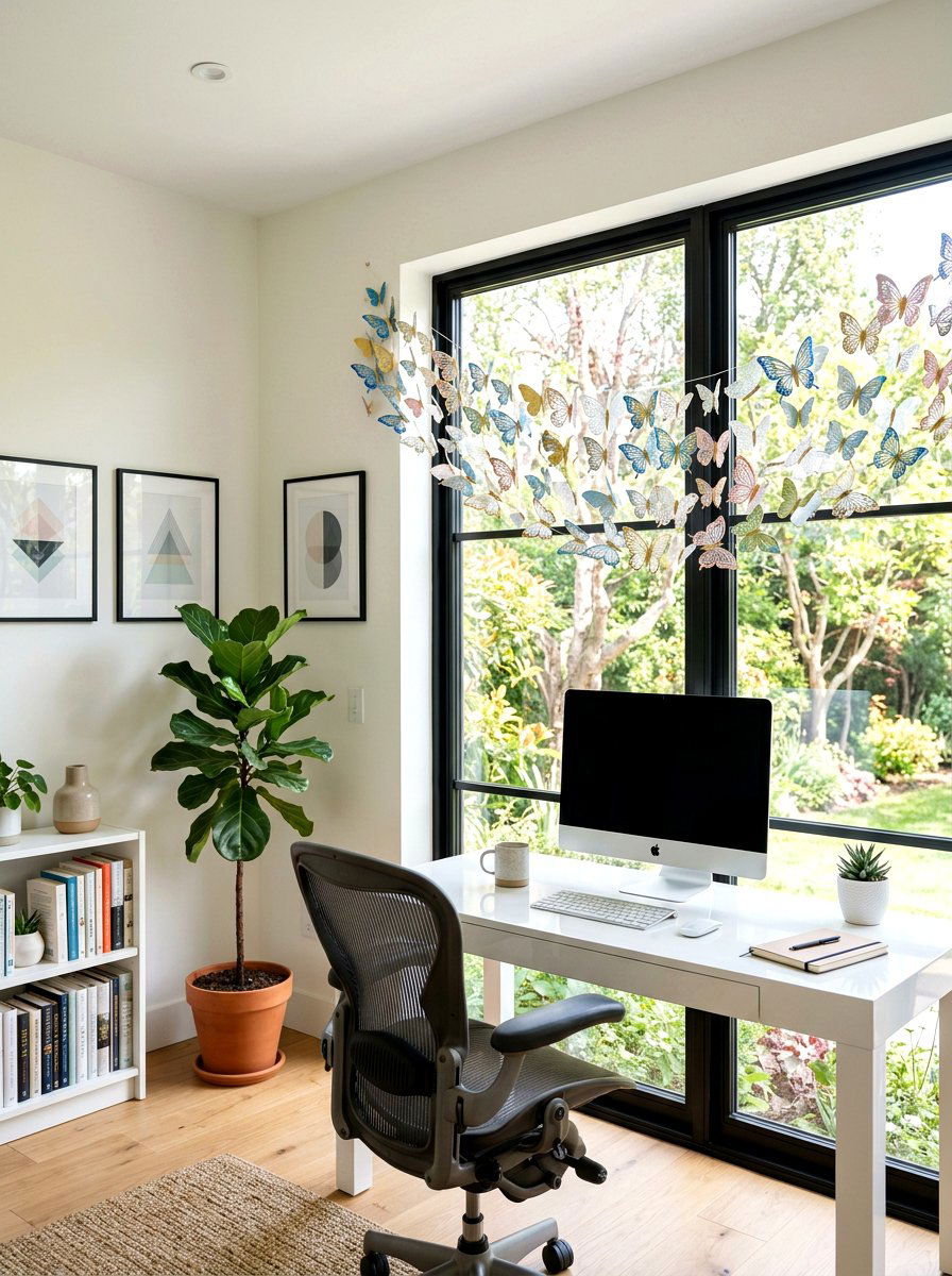 3D Butterfly Garland - 25 Spring Butterfly Garland Ideas