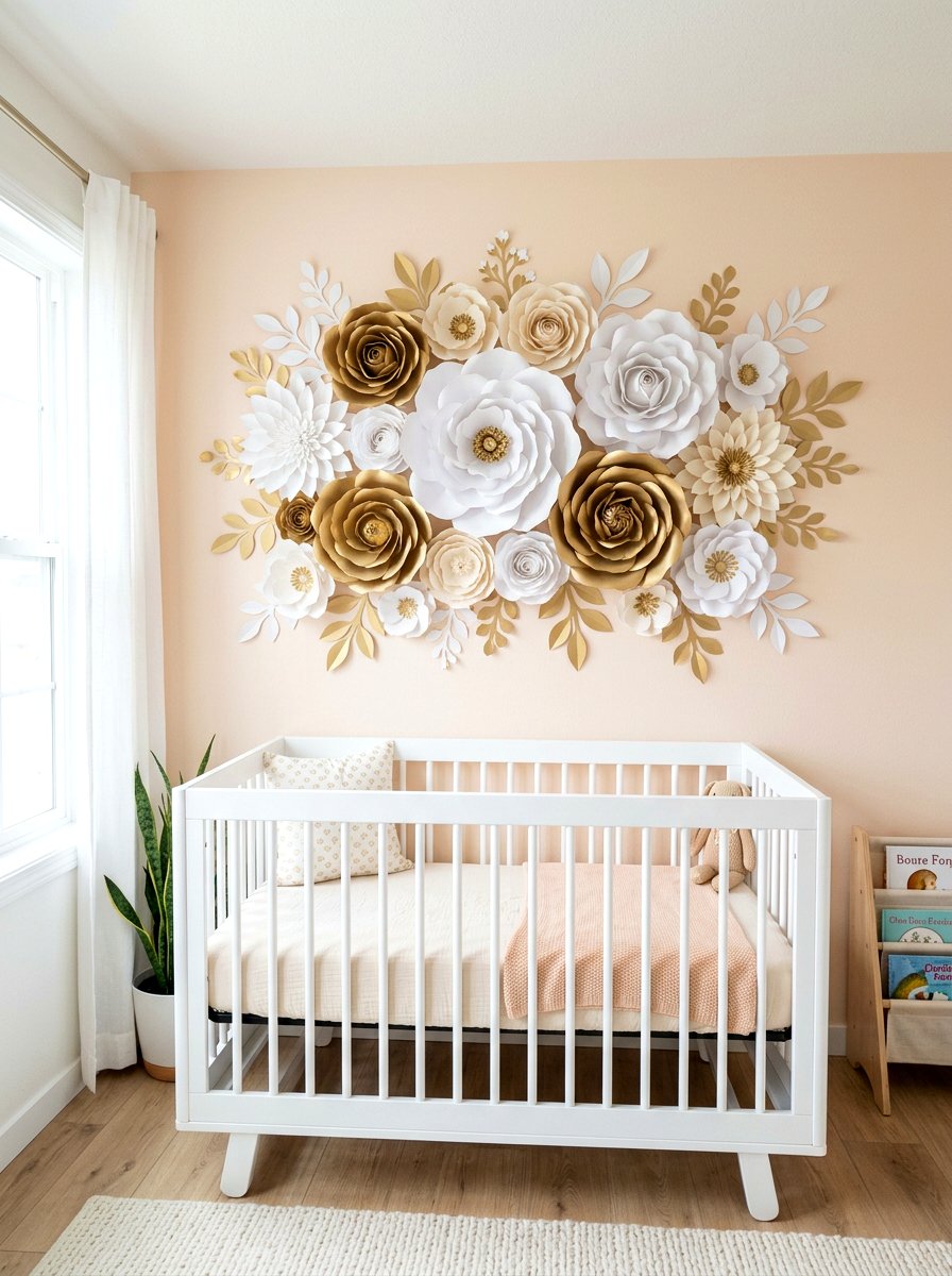 3D Paper Flower - 25 Spring Floral Wall Art Ideas