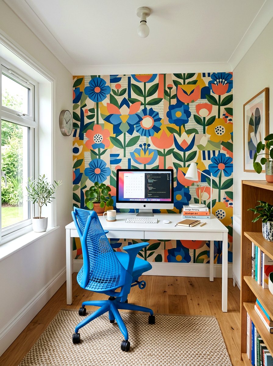 Abstract Floral Graphic - 25 Spring Floral Wallpaper Ideas