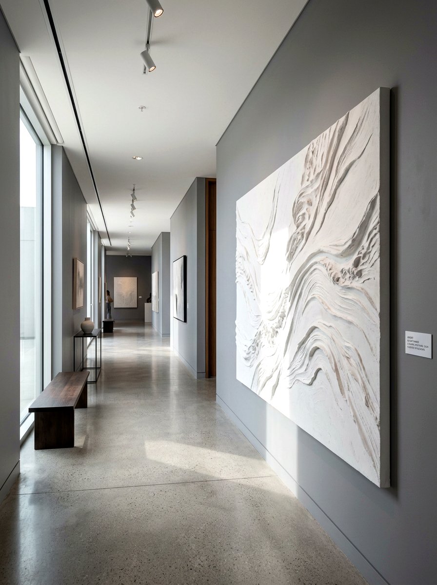 Abstract Texture Art - 25 Spring Hallway Wall Decor Ideas