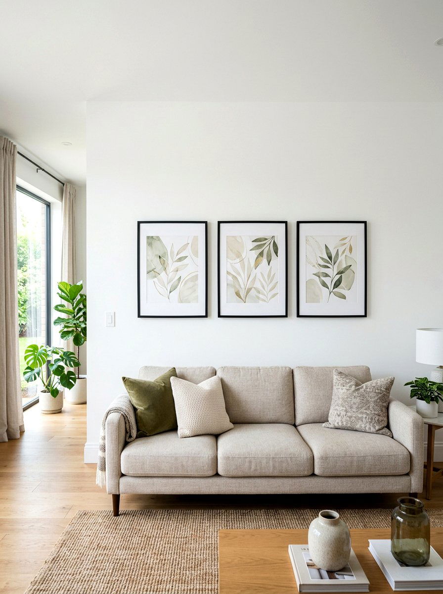 Abstract Wall Decor - 25 Spring Real Estate Staging Ideas
