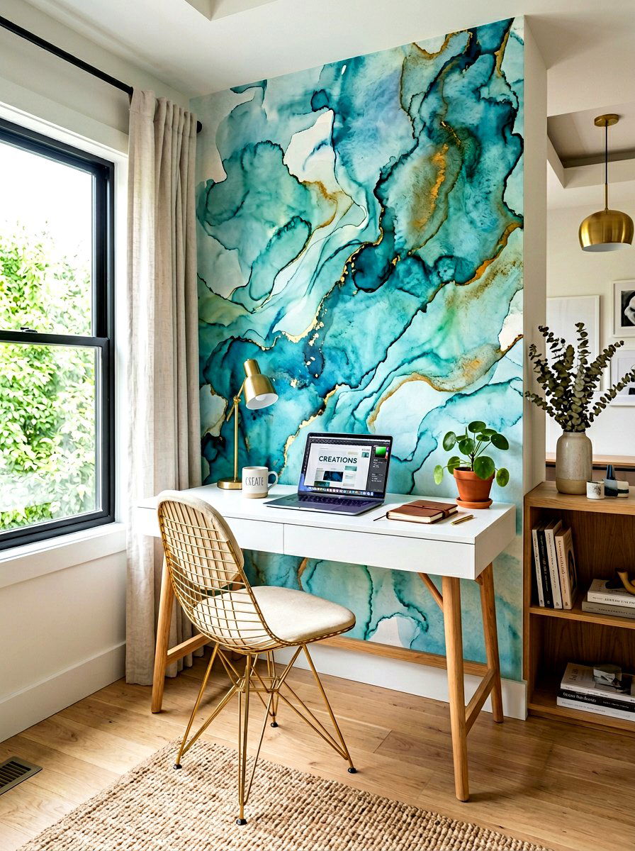 Abstract Watercolor Wallpaper - 25 Spring Watercolor Decor Ideas