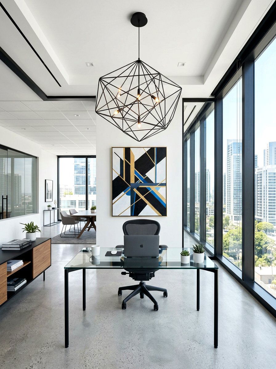 Abstract geometry pendant - 25 Spring Pendant Light Ideas