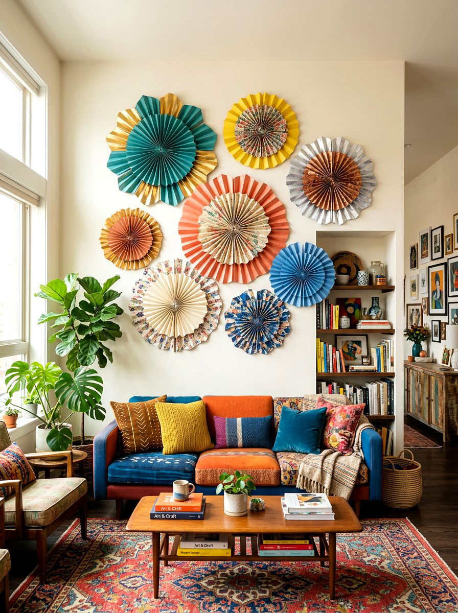 Accordion Fold Paper Flower - 25 Spring Tissue Paper Flower Ideas