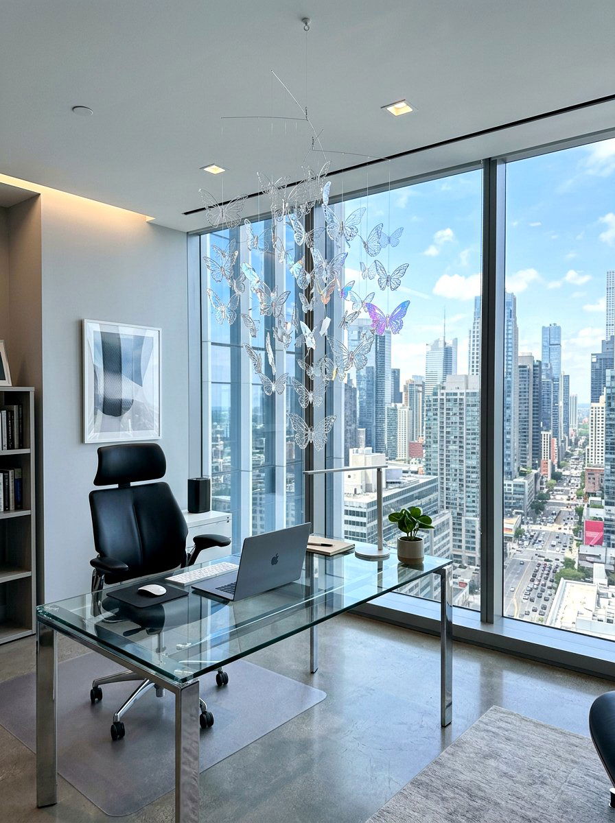 Acrylic Butterfly Mobile - 25 Spring Butterfly Mobile Ideas