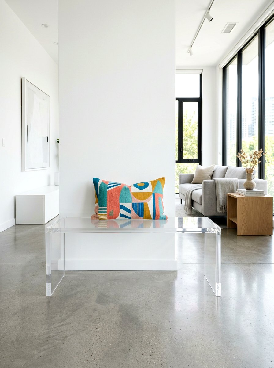 Acrylic Lucite Bench - 25 Spring Bedroom Bench Ideas