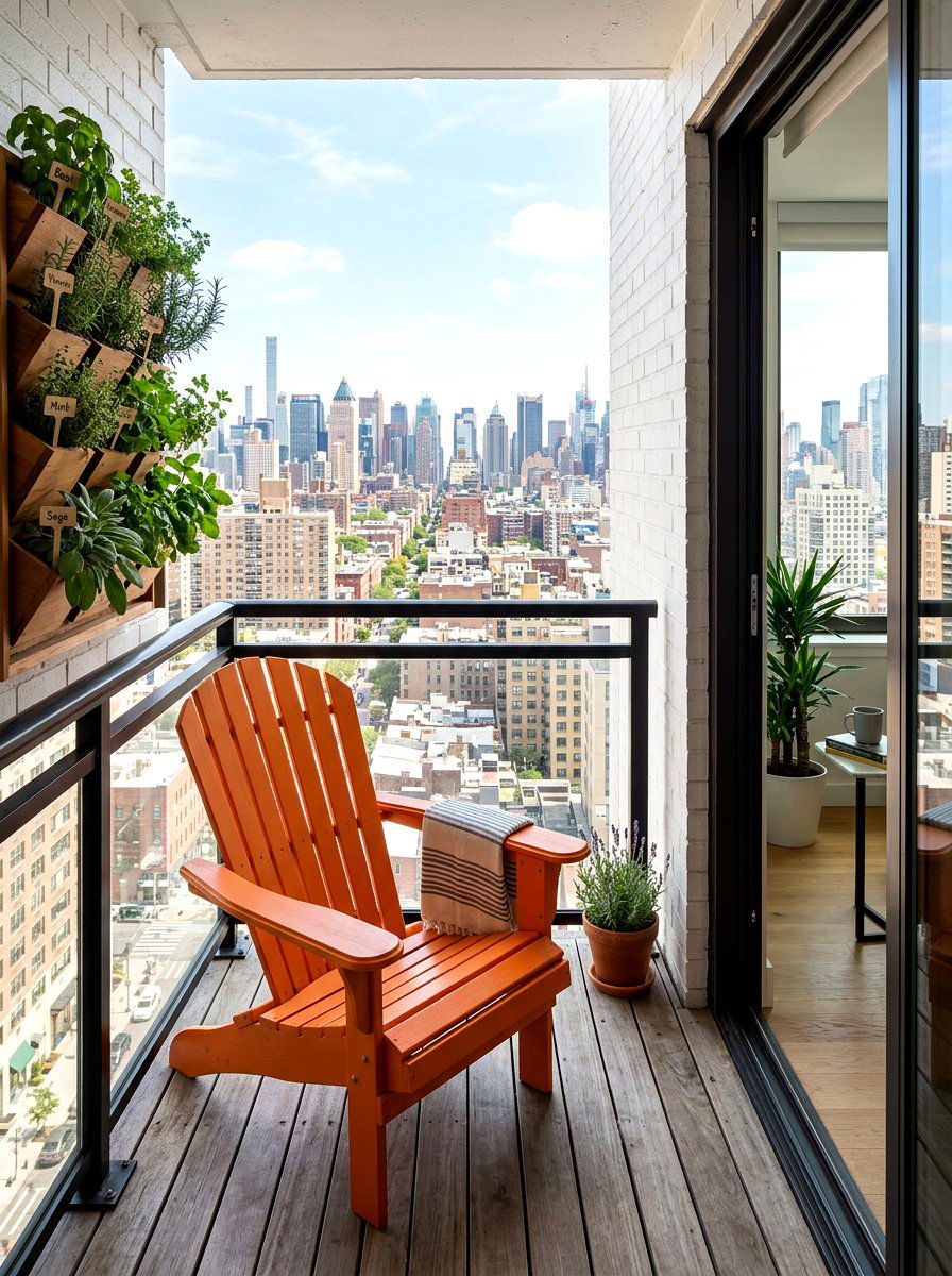 Adirondack Chair On Small Balcony - 25 Spring Adirondack Chair Decor Ideas