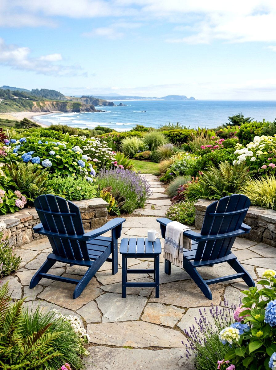 Adirondack Chair Set - 25 Spring Garden Decor Ideas