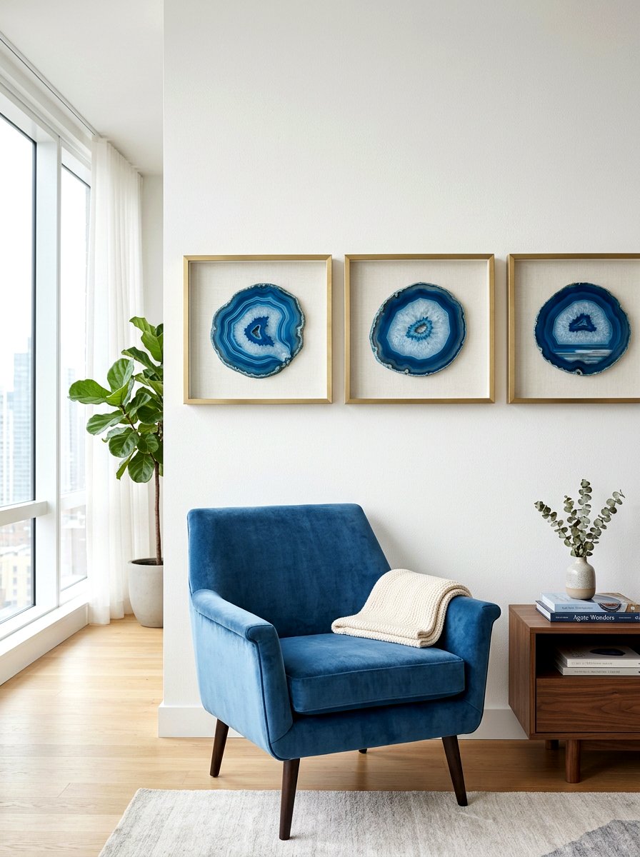 Agate Wall Decor - 25 Spring Crystal Decor Ideas