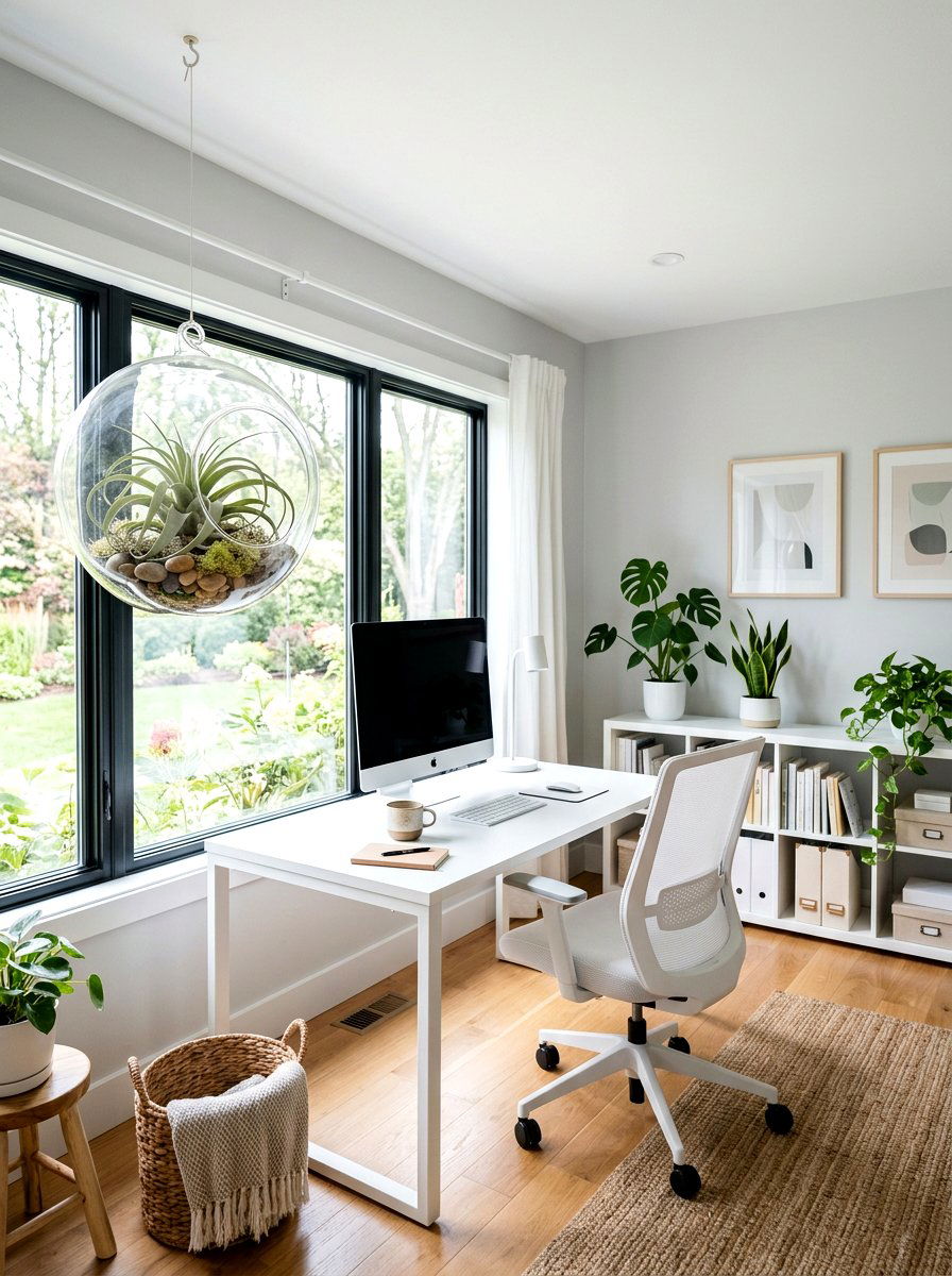 Air Plant Glass Globe - 25 Spring Terrarium Decor Ideas