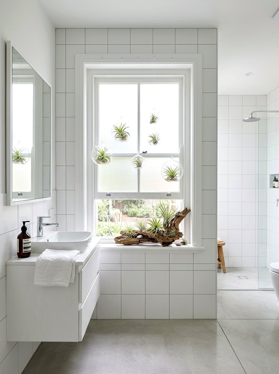 Air Plant Hanging - 25 Spring Windowsill Garden Ideas