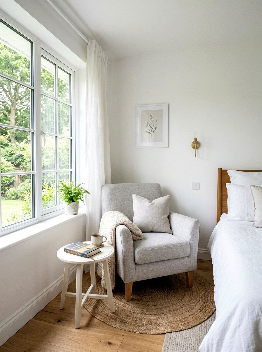 Airy Bedroom Nook - 25 Spring Minimalist Decor Ideas