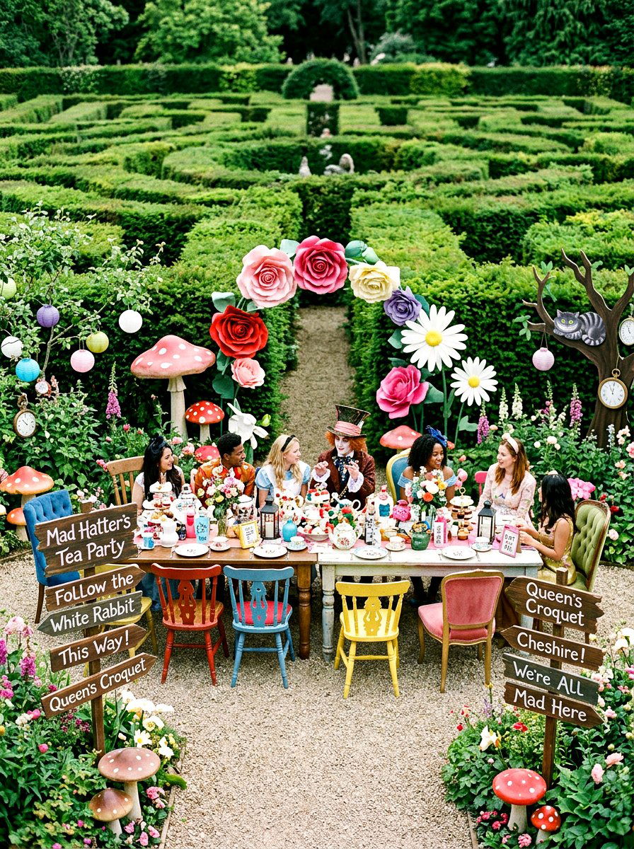 Alice In Wonderland Party - 25 Spring Garden Party Theme Ideas