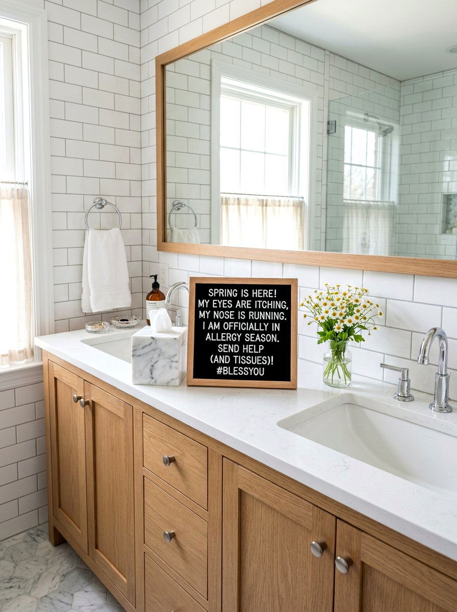 Allergy Season Funny - 25 Spring Letter Board Ideas