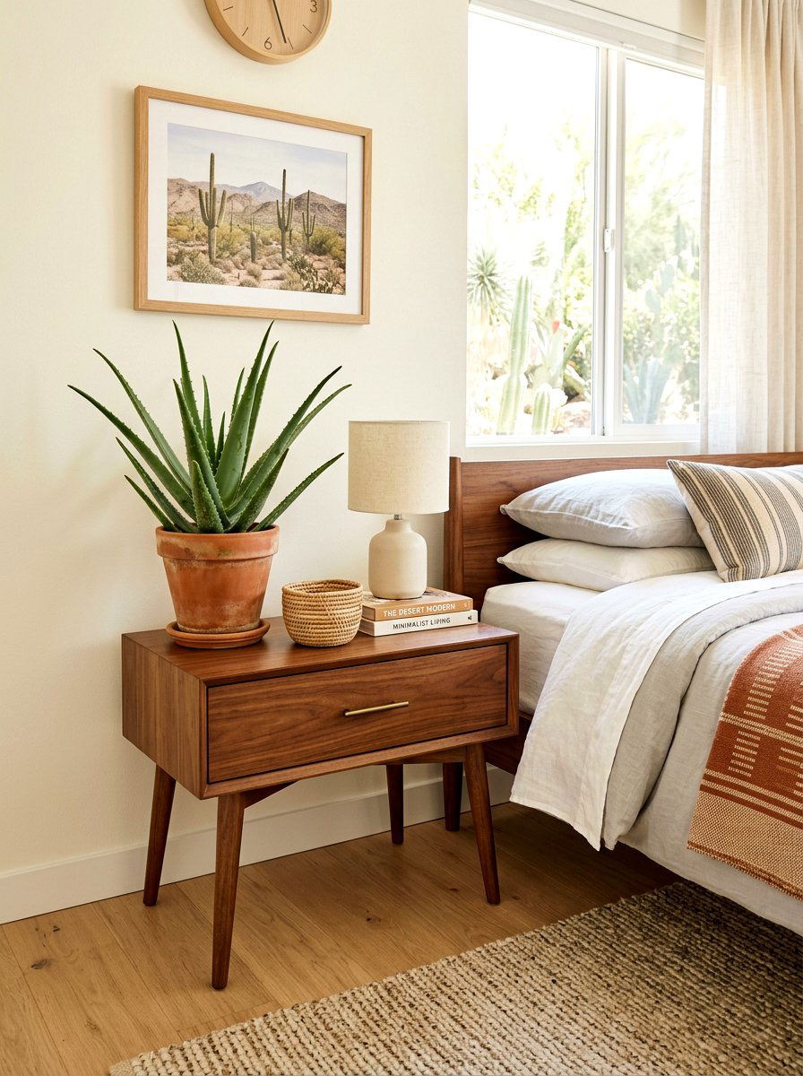 Aloe Vera Nightstand Placement - 25 Spring Bedroom Plant Ideas