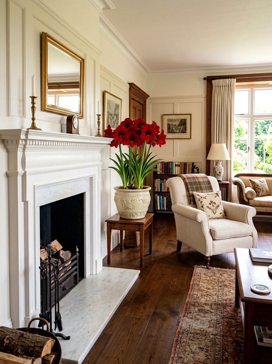 Amaryllis In Ceramic Pots - 25 Spring Forced Bulb Ideas