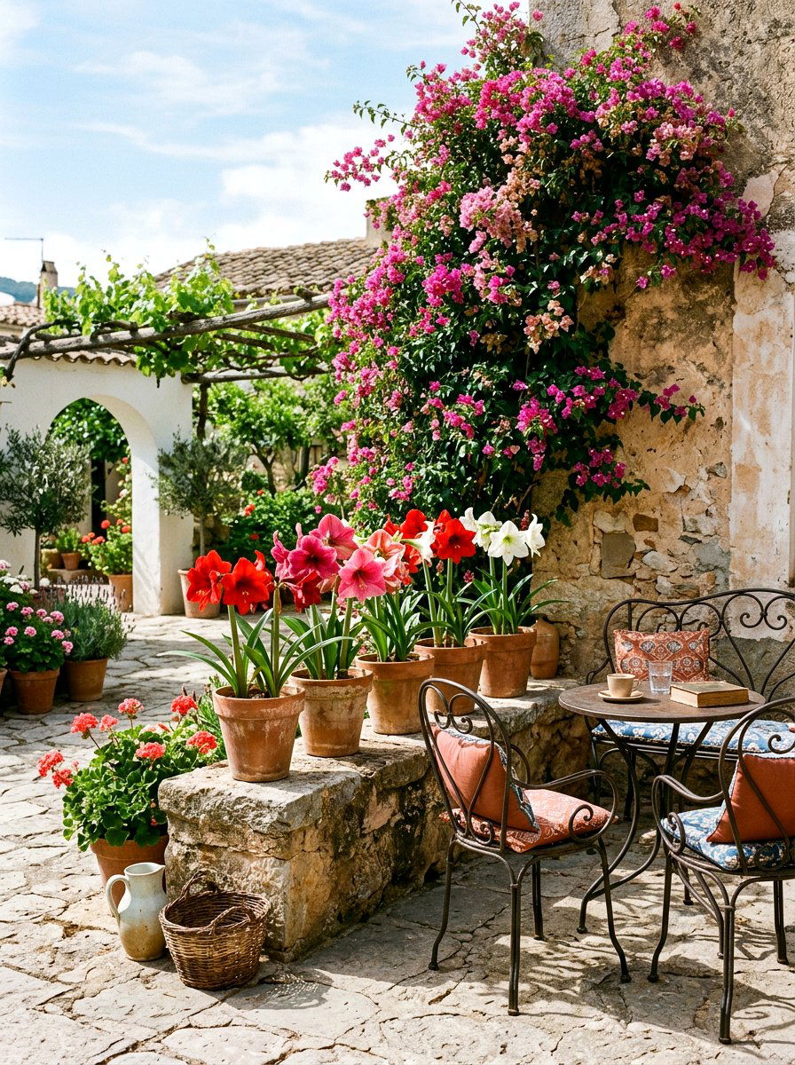 Amaryllis Terra Cotta Pot - 25 Spring Amaryllis Ideas