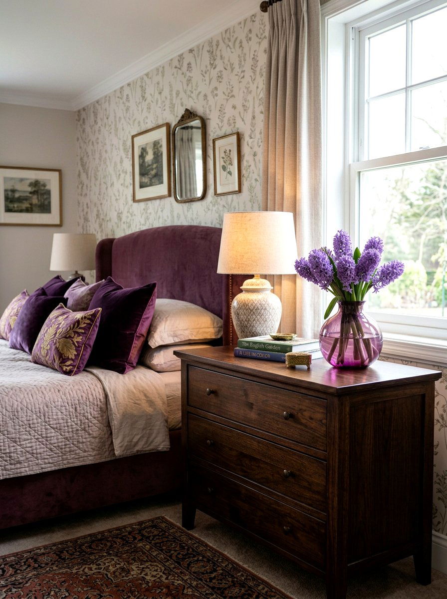 Amethyst Glass Bulb Vase - 25 Spring Hyacinth Bulb Glass Ideas