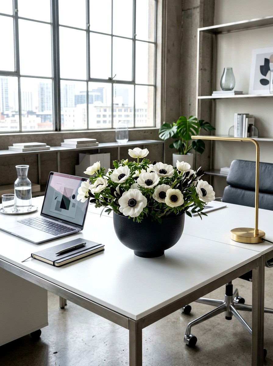 Anemone Flower Bowl - 25 Spring Flower Bowl Ideas