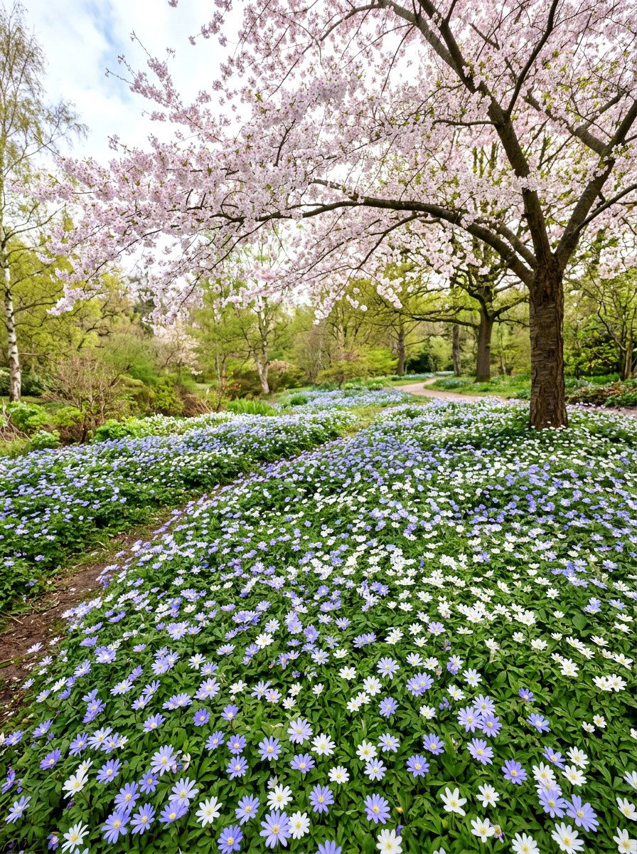 Anemone blanda groundcover - 25 Spring Bulb Garden Ideas