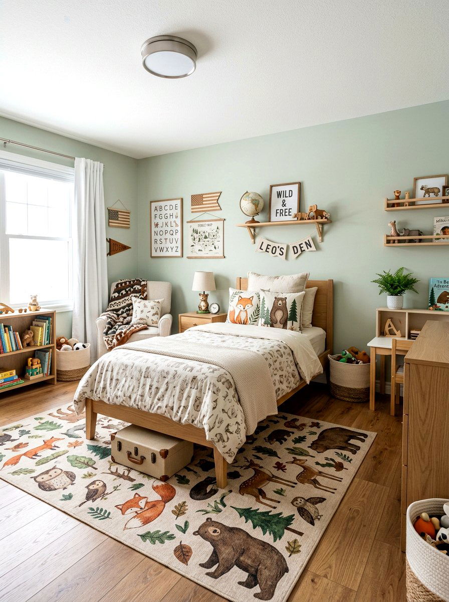 Animal Print Boys Bedroom - 25 Spring Boy Room Decor Ideas