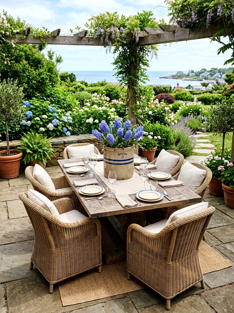 Antique Ceramic Crock Patio - 25 Spring Antique Planter Ideas