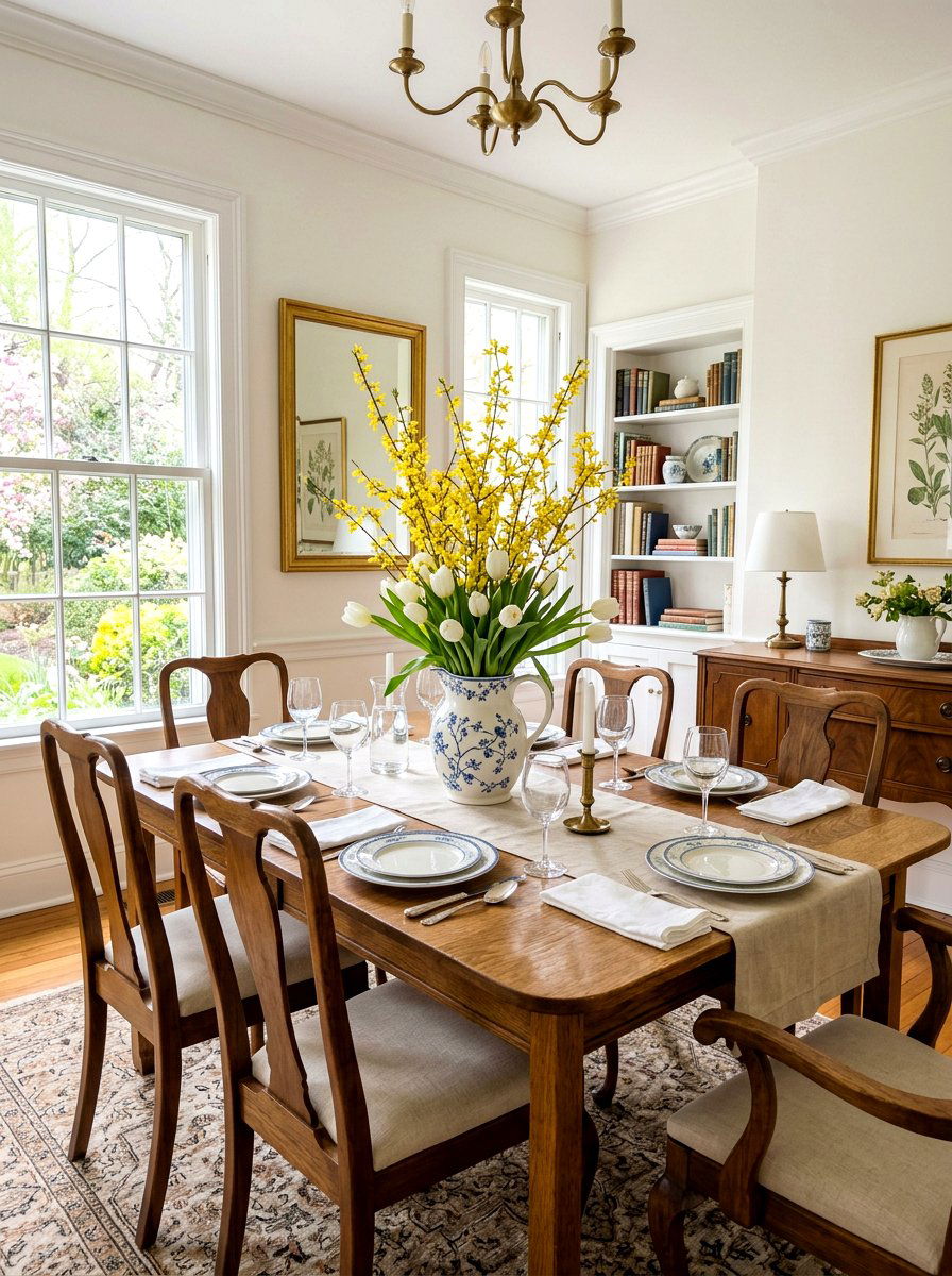 Antique Ceramic Pitcher Display - 25 Spring Antique Planter Ideas