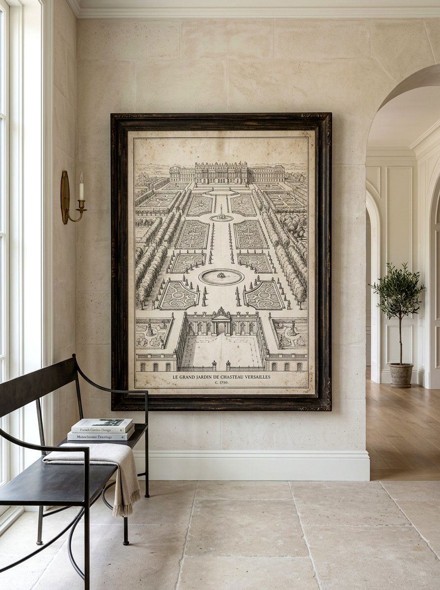 Antique Garden Sketch - 25 Spring Vintage Art Ideas