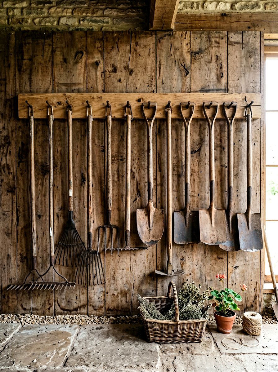 Antique Garden Tool - 25 Spring Potting Shed Decor Ideas