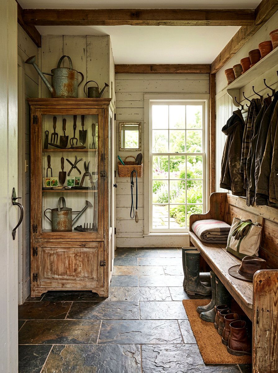 Antique Gardening Tools - 25 Spring Curio Cabinet Ideas